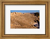 Framed Historical 2nd Century Roman Theater ruins in Dougga, Tunisia, Northern Africa