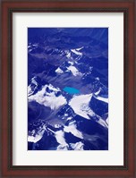 Framed Aerial View of Snow-Capped Peaks on the Tibetan Plateau, Himalayas, Tibet, China