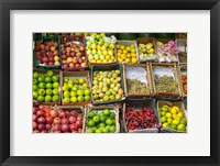 Framed Fruit for sale in the Market Place, Luxor, Egypt