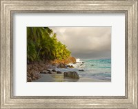 Framed Anse Beach on Fregate Island, Seychelles