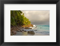 Framed Anse Beach on Fregate Island, Seychelles