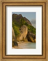 Framed Anse-Source D'Argent Beach, Seychelles, Africa
