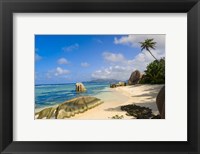 Framed Rock formations, La Digue Island, Seychelles