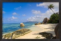 Framed Rock formations, La Digue Island, Seychelles