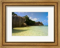 Framed Cliffs of Anse-Source D'Argent, Seychelles, Africa