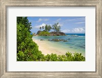 Framed Coastal view on Mahe Island, Seychelles