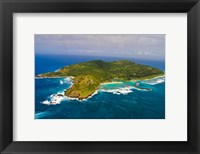 Framed Fregate Island in the Indian Ocean, Seychelles
