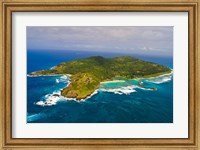 Framed Fregate Island in the Indian Ocean, Seychelles