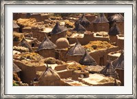 Framed Flat And Conical Roofs, Village of Songo, Dogon Country, Mali, West Africa