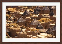 Framed Flat And Conical Roofs, Village of Songo, Dogon Country, Mali, West Africa
