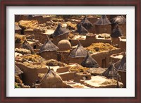 Framed Flat And Conical Roofs, Village of Songo, Dogon Country, Mali, West Africa