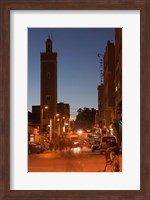 Framed Er Rachidia, Town Mosque and Rue el-Mesjia, Ziz River Valley, Morocco