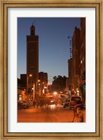 Framed Er Rachidia, Town Mosque and Rue el-Mesjia, Ziz River Valley, Morocco
