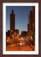 Framed Er Rachidia, Town Mosque and Rue el-Mesjia, Ziz River Valley, Morocco