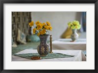 Framed Flowers and Room Detail in Dessert House, Morocco