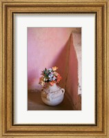 Framed Flowers and Room Detail in Dessert House (Chez Julia), Merzouga, Tafilalt, Morocco