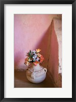 Framed Flowers and Room Detail in Dessert House (Chez Julia), Merzouga, Tafilalt, Morocco