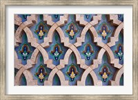 Framed Wall tiles in Al-Hassan II mosque, Casablanca, Morocco