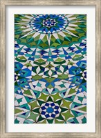 Framed Floor tiles in Al-Hassan II mosque, Casablanca, Morocco