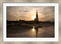 Framed Beautiful Beach Sunset, Jeffrey's Bay, South Africa