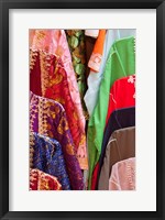 Framed Caftan Textiles, Fes Medina, Morocco