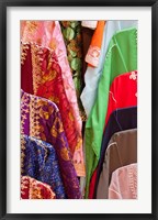 Framed Caftan Textiles, Fes Medina, Morocco