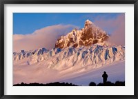 Framed Graae Glacier and Mount Sabatier, Trollhul, South Georgia Island, Antarctica