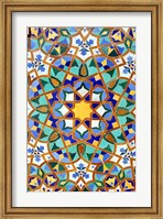 Framed Hassan II Mosque Mosaic Detail, Casablanca, Morocco