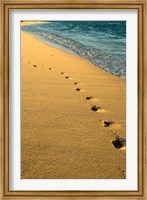 Framed Footprints in the Sand, Mauritius, Africa