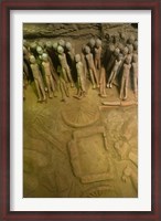 Framed Court eunuchs, terra cotta warriors, excavation, China