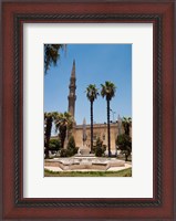 Framed El Hussein Square and Mosque, Cairo, Egypt, North Africa