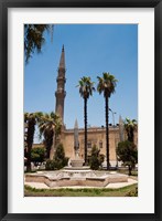 Framed El Hussein Square and Mosque, Cairo, Egypt, North Africa