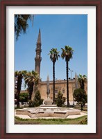 Framed El Hussein Square and Mosque, Cairo, Egypt, North Africa