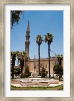 Framed El Hussein Square and Mosque, Cairo, Egypt, North Africa
