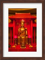Framed God of General Guan Shrine in a Corporate Office, Shanghai, China