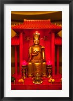 Framed God of General Guan Shrine in a Corporate Office, Shanghai, China