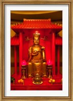 Framed God of General Guan Shrine in a Corporate Office, Shanghai, China
