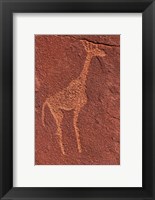 Framed Ancient rock etchings, Twyfelfontein, Damaraland, Namibia