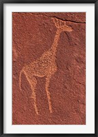 Framed Ancient rock etchings, Twyfelfontein, Damaraland, Namibia