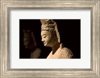 Framed Gold Painted Bodhisattva in Contemplation, China