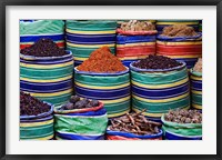 Framed Colorful Spices at Bazaar, Luxor, Egypt