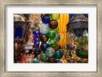 Framed Glass Balls and Lamps, Khan El Khalili Bazaar, Cairo, Egypt