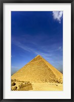 Framed Great Pyramid of Giza, Khufu, Cheops, Cairo, Egypt