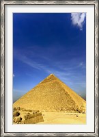 Framed Great Pyramid of Giza, Khufu, Cheops, Cairo, Egypt