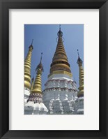 Framed Gold Pagoda Spires of the Golden Temple, China