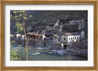 Framed Ancient Town of Ningchang on the Yangtze River, Three Gorges, China