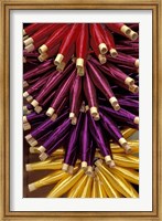 Framed Colorful Spools of Thread Hang in the Market, Fes, Morocco