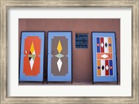 Framed Colorful Doors Made by Local Metalworkers, Morocco