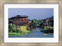 Framed Floating Village on Inle Lake, Myanmar