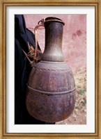 Framed Copper Water Jug is Carried from Well to Homes, Morocco